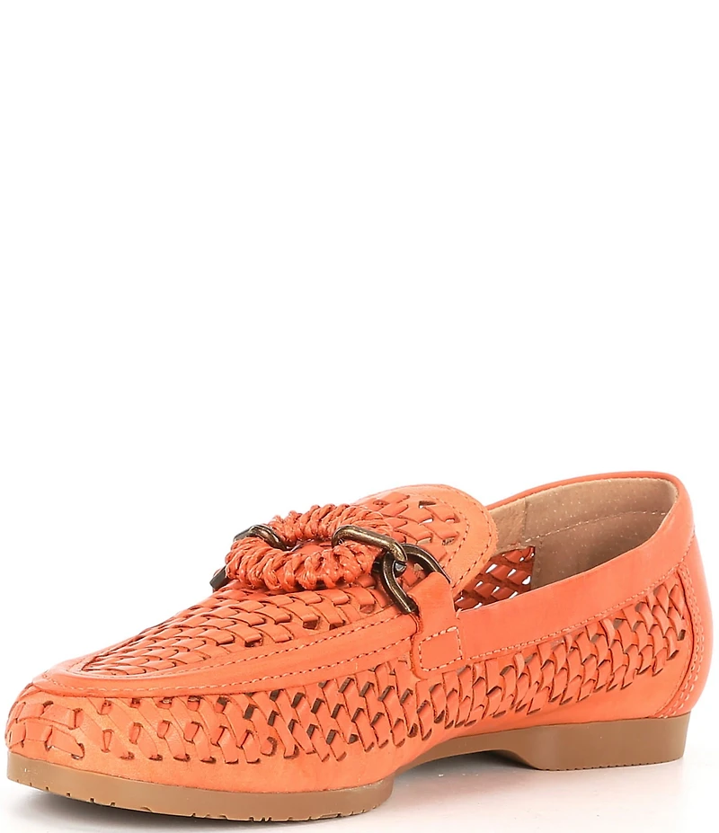 Brioso Presley Woven Leather Ornamented Loafers