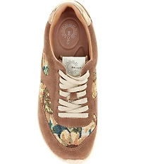 Brioso Ripley Floral and Suede Sneakers