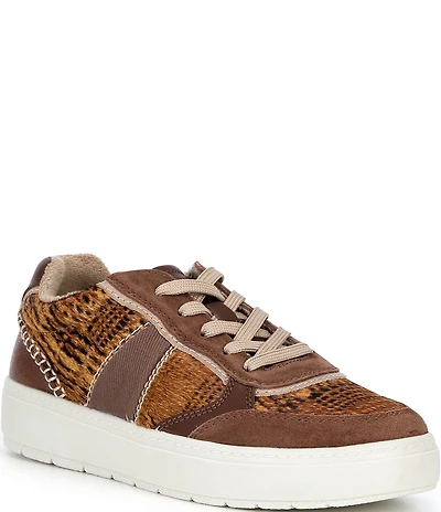 Brioso Rollins Color Block Haircalf Lace Up Sneakers