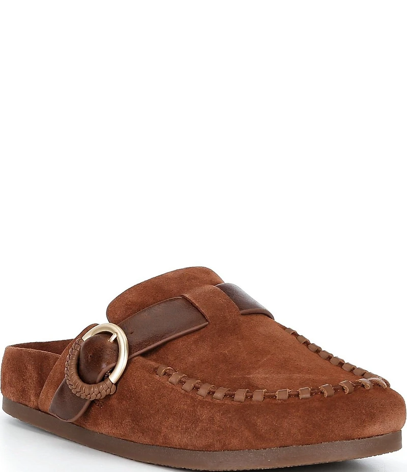 Brioso Seth Suede Slip-On Mules