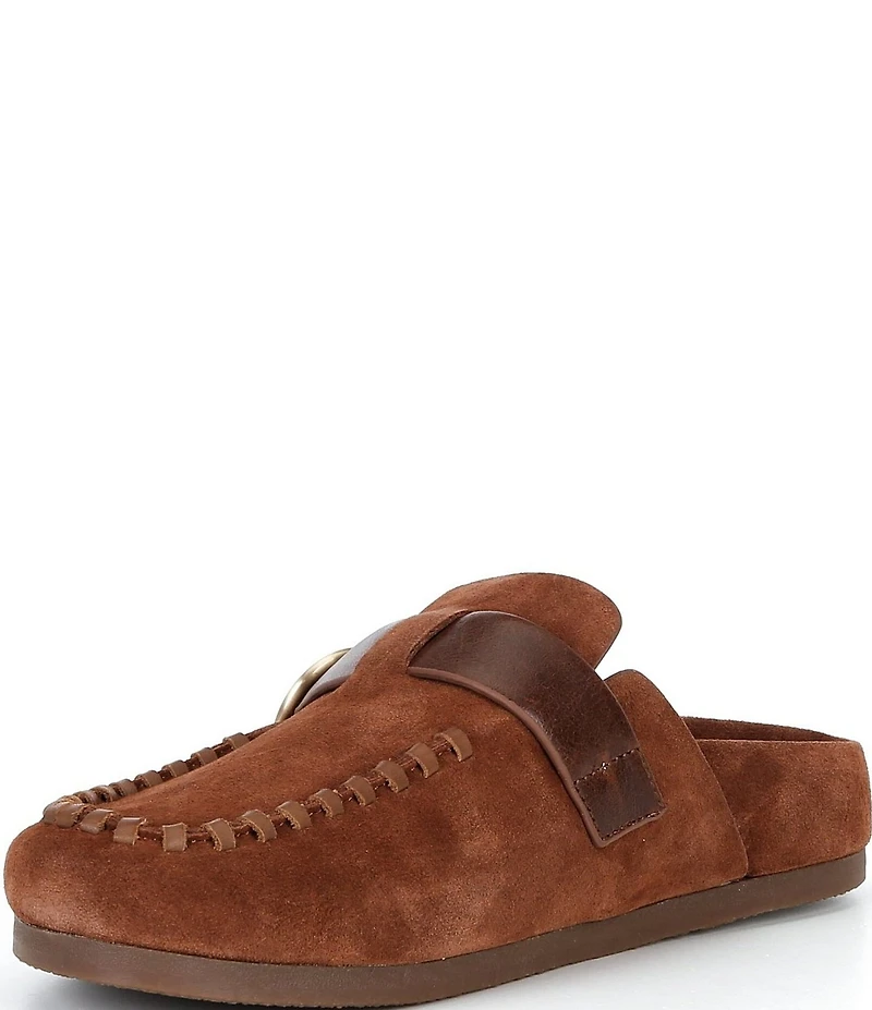 Brioso Seth Suede Slip-On Mules