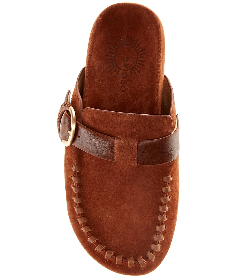 Brioso Seth Suede Slip-On Mules