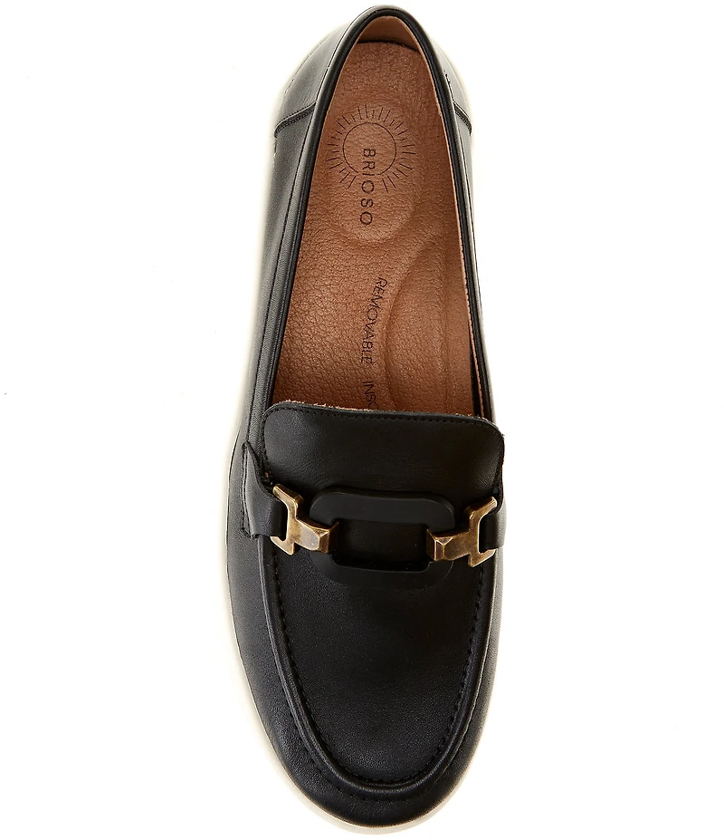 Brioso Shaye Leather Hardware Detail EVA Loafers