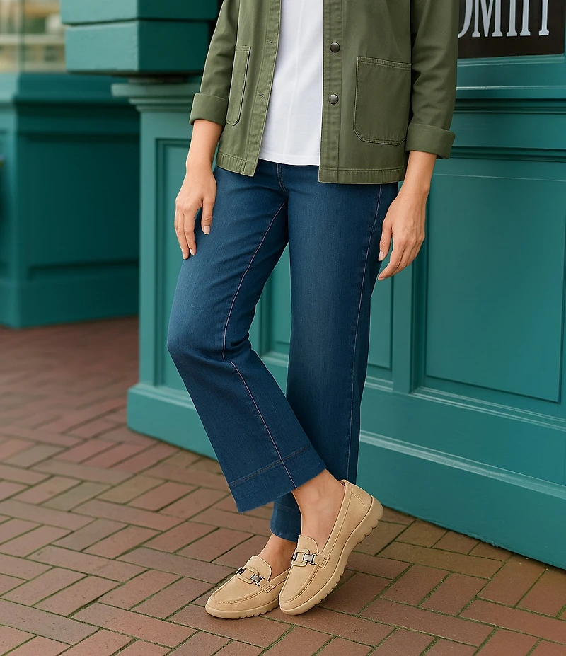 Brioso Shaye Suede Hardware EVA Loafers