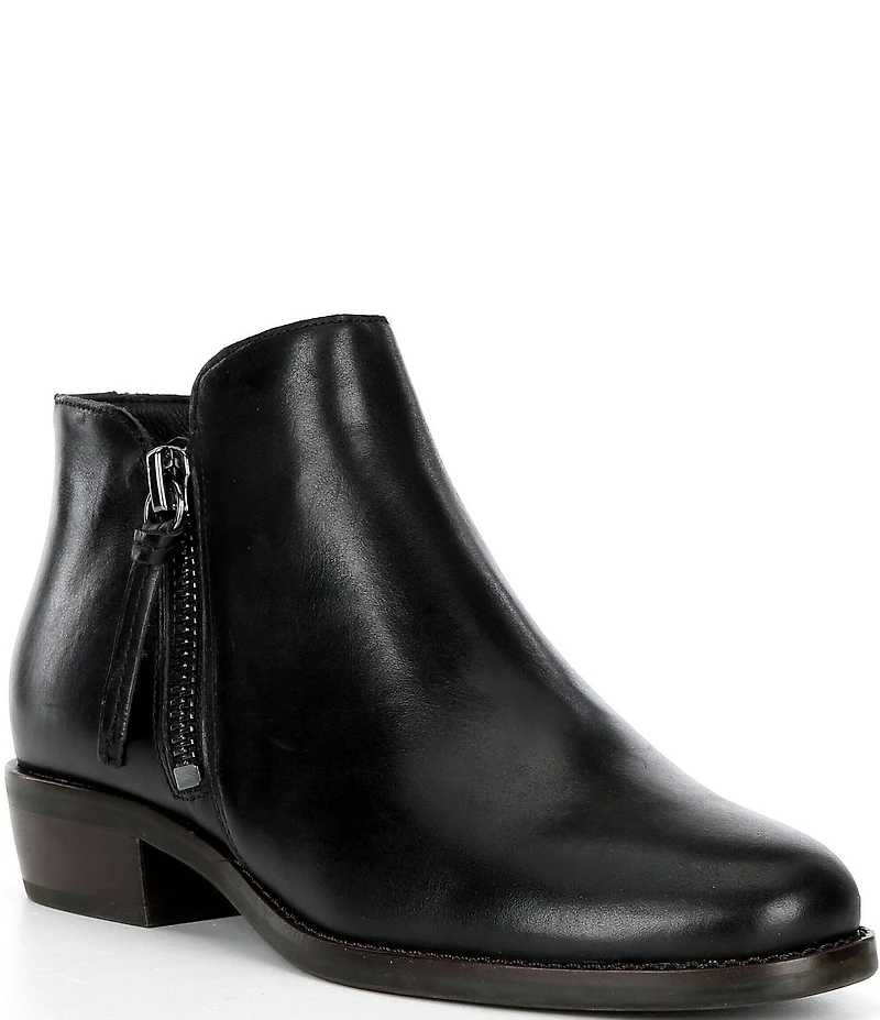 Brioso Shelby Leather Side Zip Booties