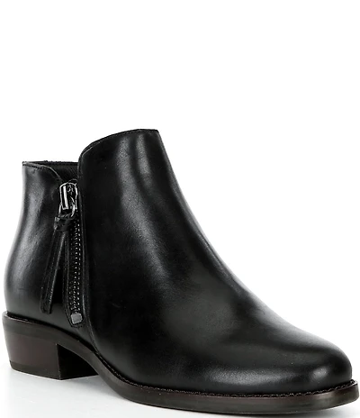 Brioso Shelby Leather Side Zip Booties