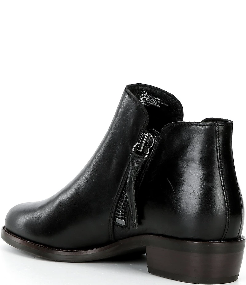 Brioso Shelby Leather Side Zip Booties
