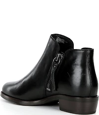 Brioso Shelby Leather Side Zip Booties