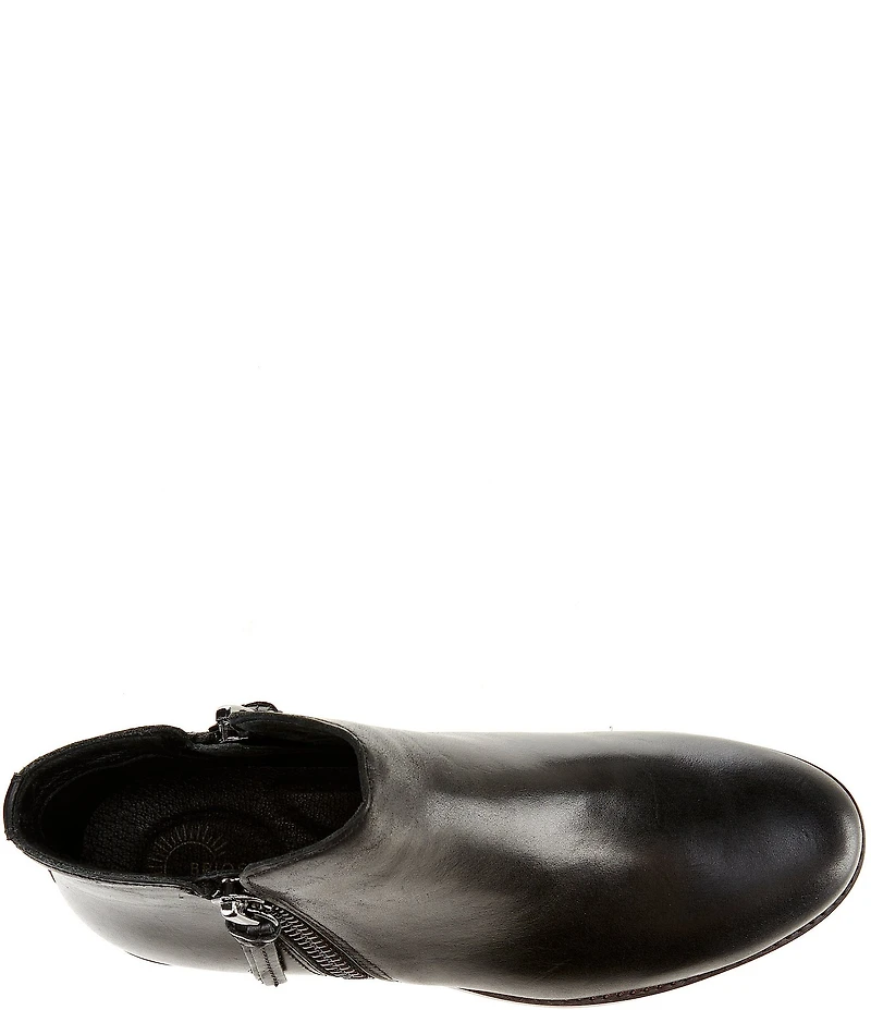 Brioso Shelby Leather Side Zip Booties
