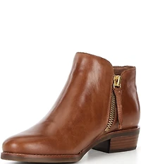 Brioso Shelby Leather Side Zip Booties