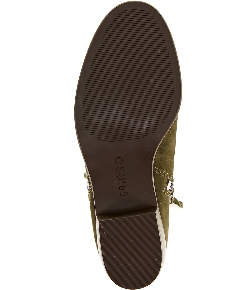 Brioso Shelby Suede Side Zip Booties