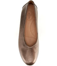 Brioso Waverly Leather Sweetheart Wedge Pumps