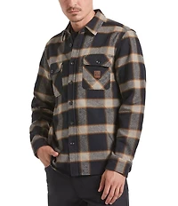 Brixton Bowery Long Sleeve Plaid Heavy Flannel Shirt