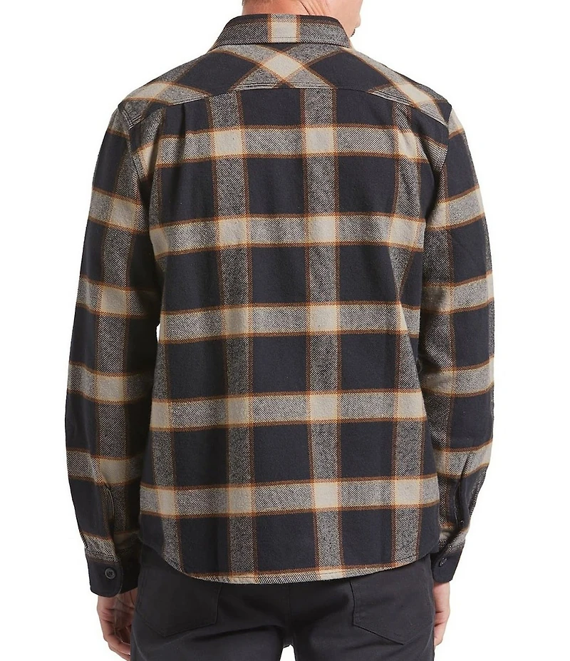 Brixton Bowery Long Sleeve Plaid Heavy Flannel Shirt
