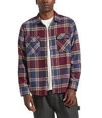 Brixton Bowery Plaid Long Sleeve Yarn Dyed Flannel Shirt