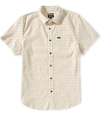 Brixton Charter Micro Floral Print Short Sleeve Woven Shirt