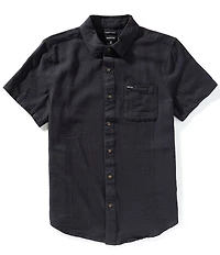 Brixton Charter Solid Short Sleeve Woven Shirt