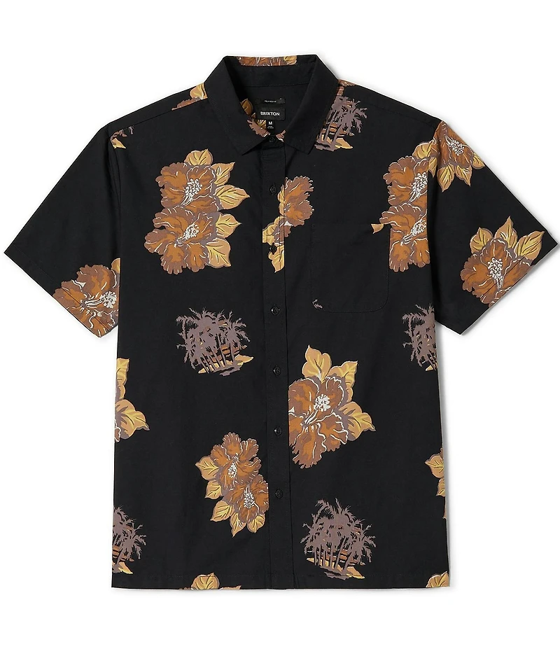 Brixton Floral Printed Short Sleeve Woven Shirt