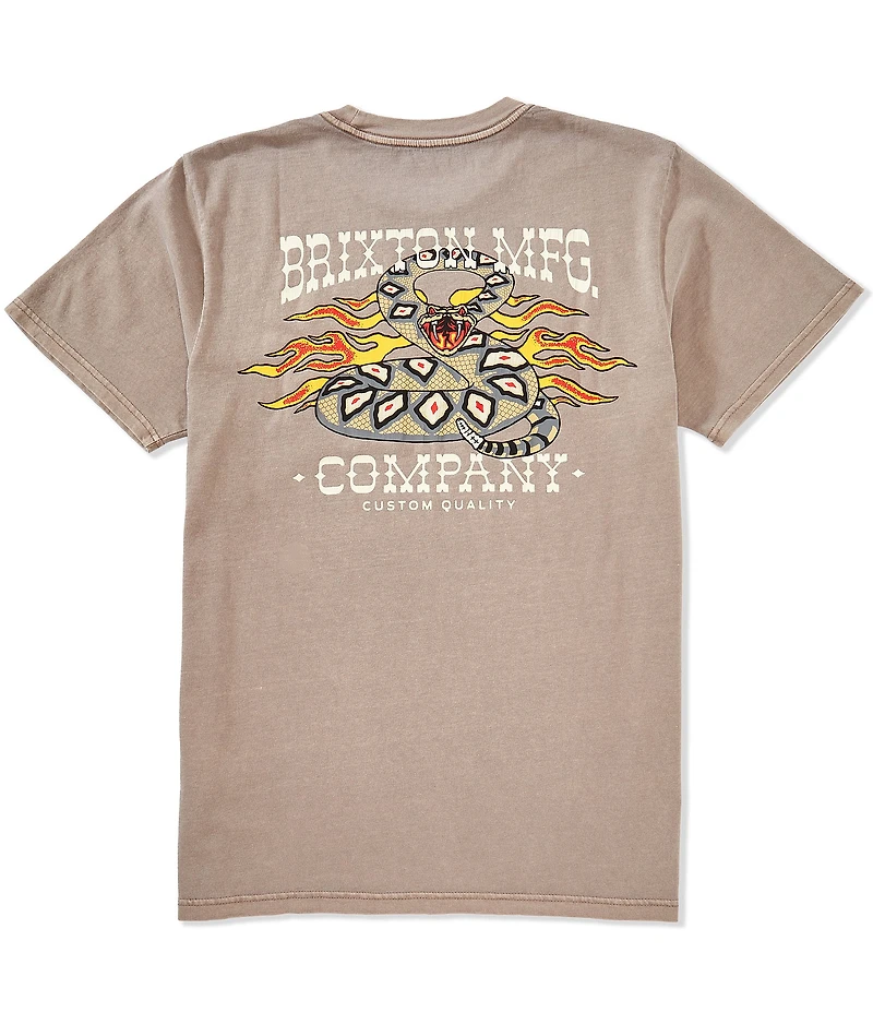 Brixton Hardee Snake Graphic Short Sleeve T-Shirt