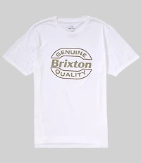 Brixton Keaton Short Sleeve Oval-Shaped Logo Graphic T-Shirt