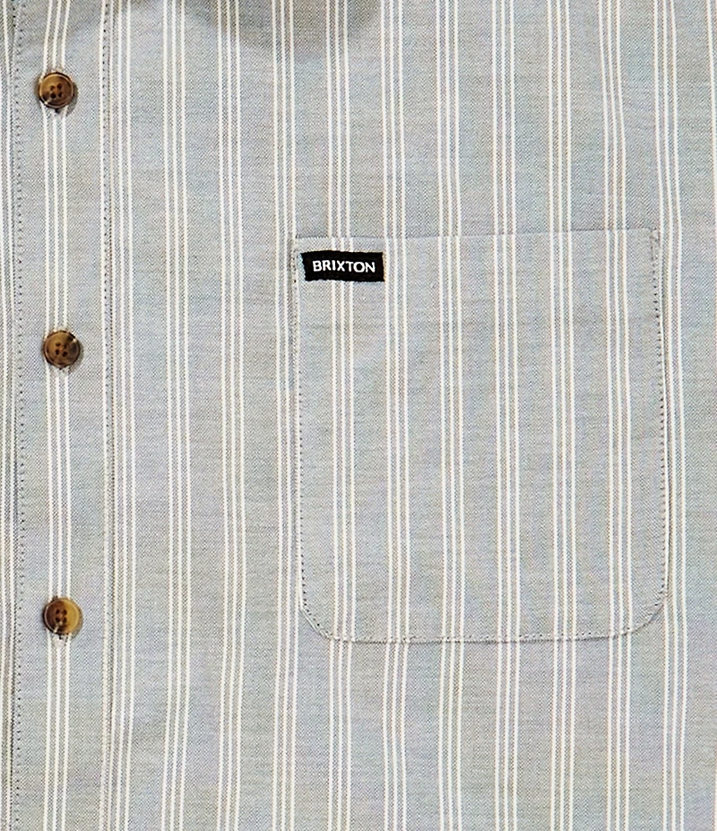 Brixton Oxford Stripe Short Sleeve Woven Shirt