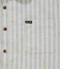 Brixton Oxford Stripe Short Sleeve Woven Shirt