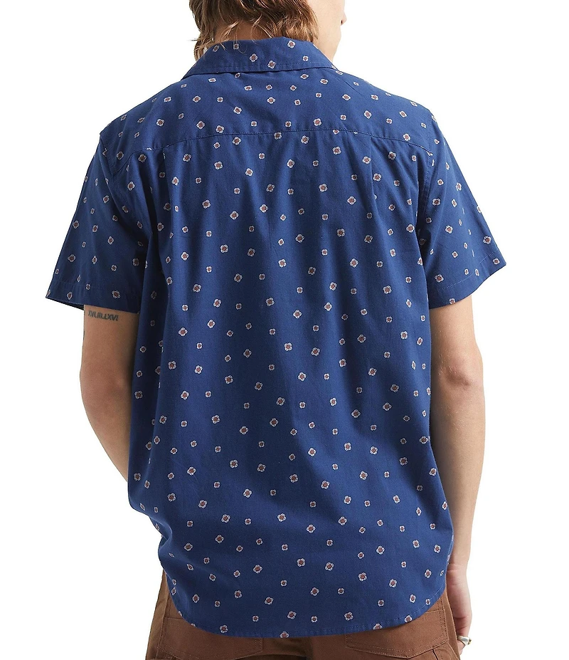 Brixton Short Sleeve Charter Floral Print Woven Shirt