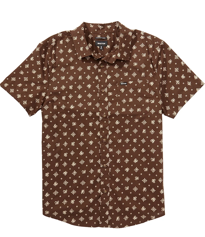 Brixton Short Sleeve Charter Print Woven Shirt
