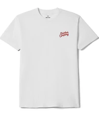 Brixton Stay Awhile Tropical Skeleton Character Graphic Short Sleeve T-Shirt