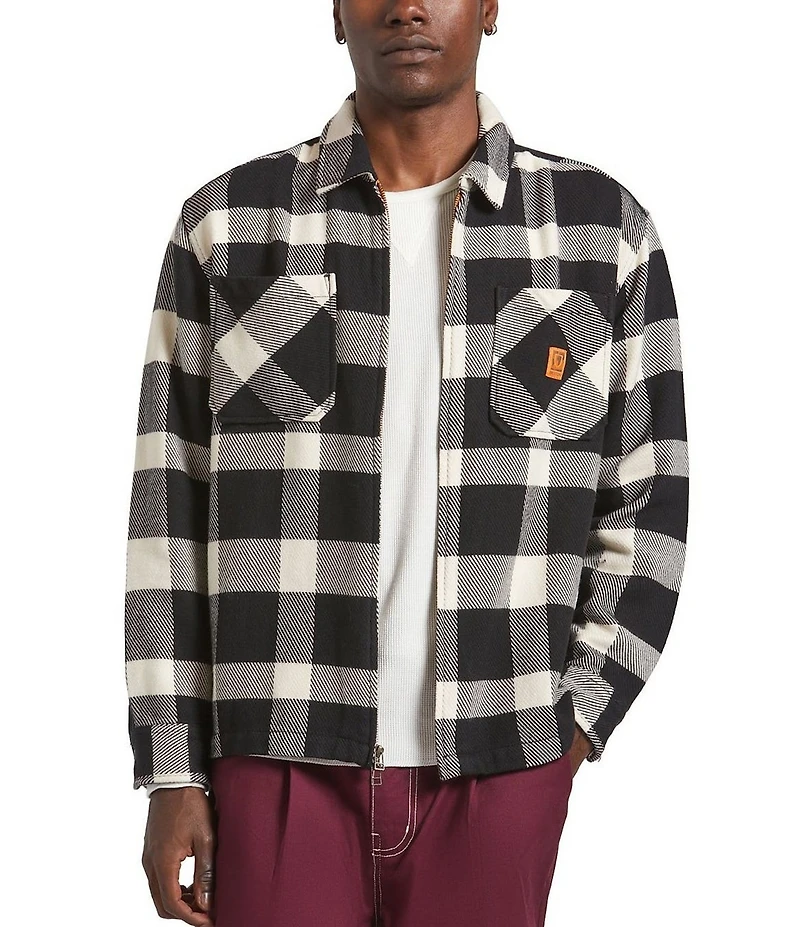 Brixton Union Long Sleeve Plaid Flannel Shacket