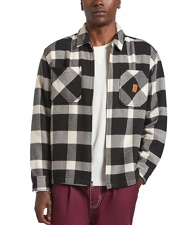 Brixton Union Long Sleeve Plaid Flannel Shacket