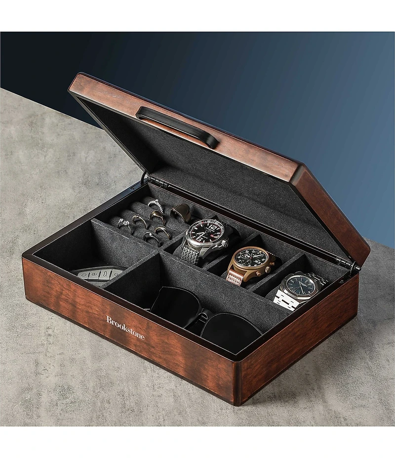 Brookstone Classic Men's Jewelry Box