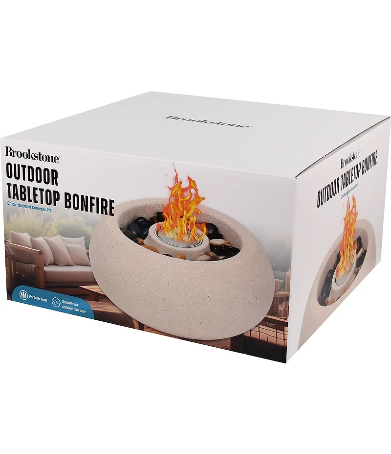 Brookstone Outdoor Tabletop Bonfire