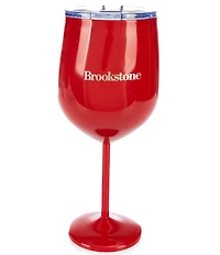 Brookstone Stainless Steel Wine Glass Tumbler