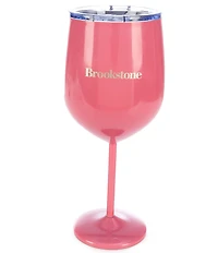 Brookstone Stainless Steel Wine Glass Tumbler