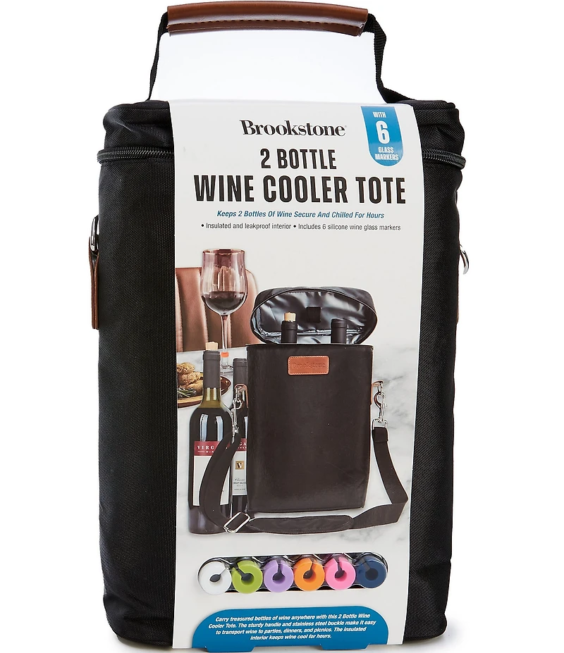 Brookstone Two-Bottle Cooler Tote