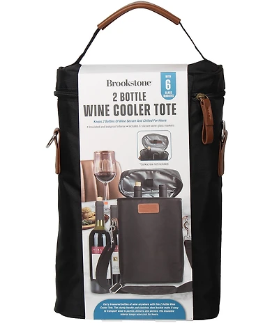 Brookstone Two-Bottle Cooler Tote