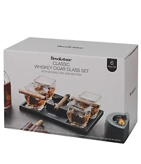 Brookstone Whiskey Cigar Glass Four-Piece Set