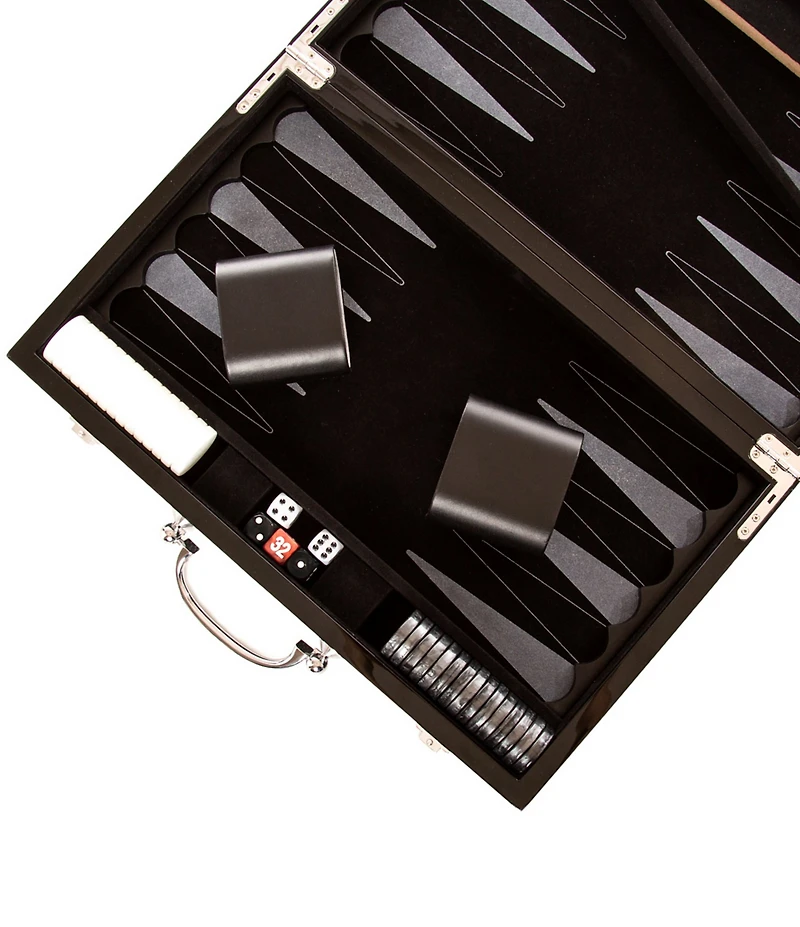 Brouk & Co Carbon Fiber Case Backgammon Set