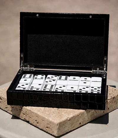 Brouk & Co Croc Laser Engraved Domino Set