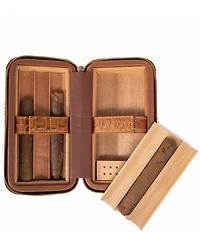Brouk & Co Dean Croco Cigar Travel Humidor Case