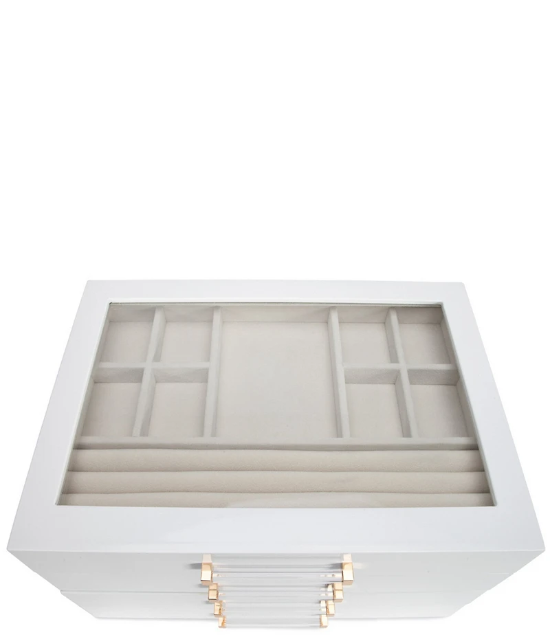 Brouk & Co Kendall 3 Layer Clear Lid Jewelry Box