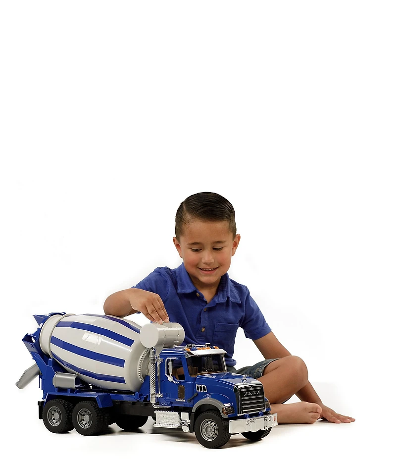 Bruder Toy Mack Truck Granite Cement Mixer