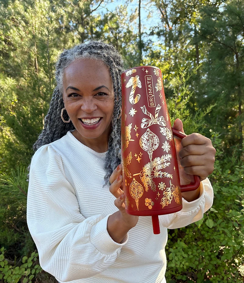 Brumate Era Straw Merry Merlot Print Insulated Tumbler, 40-oz