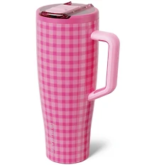 Brumate Pink Gingham Era Flip Straw Insulated Tumbler, 40 oz.