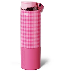 Brumate Pink Gingham Rise Straw Insulated Tumbler, 25 oz