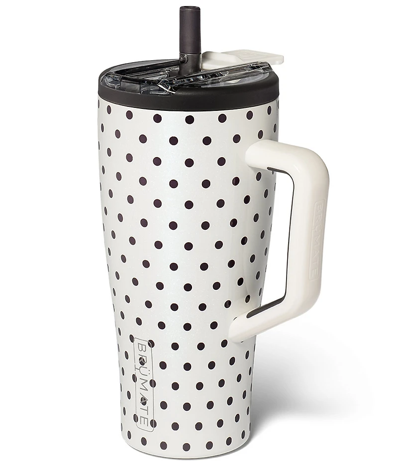 Brumate Polka Dot Era Flip Straw Insulated Tumbler, 30 oz.