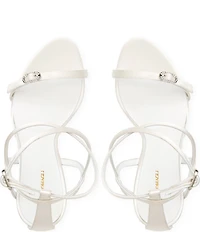 Bruno Magli Bruna Satin Buckle Ornament Dress Sandals