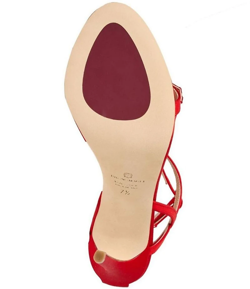 Bruno Magli Bruna Satin Buckle Ornament Dress Sandals