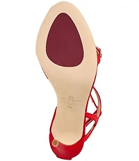 Bruno Magli Bruna Satin Buckle Ornament Dress Sandals